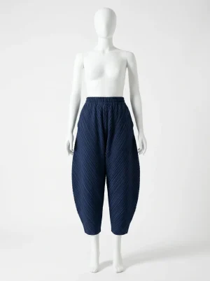 Pantalon plissé coupe banane ample streetwear femme - Vue 1 - Pantalon plissé