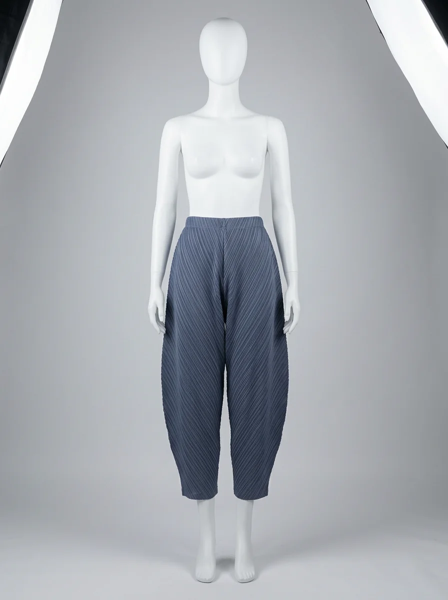 Pantalon plissé coupe banane ample streetwear femme - Vue 6 - Pantalon plissé