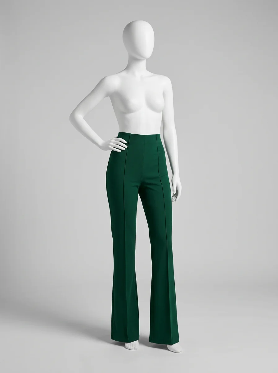 Pantalon plissé évasé slim bureau élégant femme - Vue 10 - Pantalon plissé
