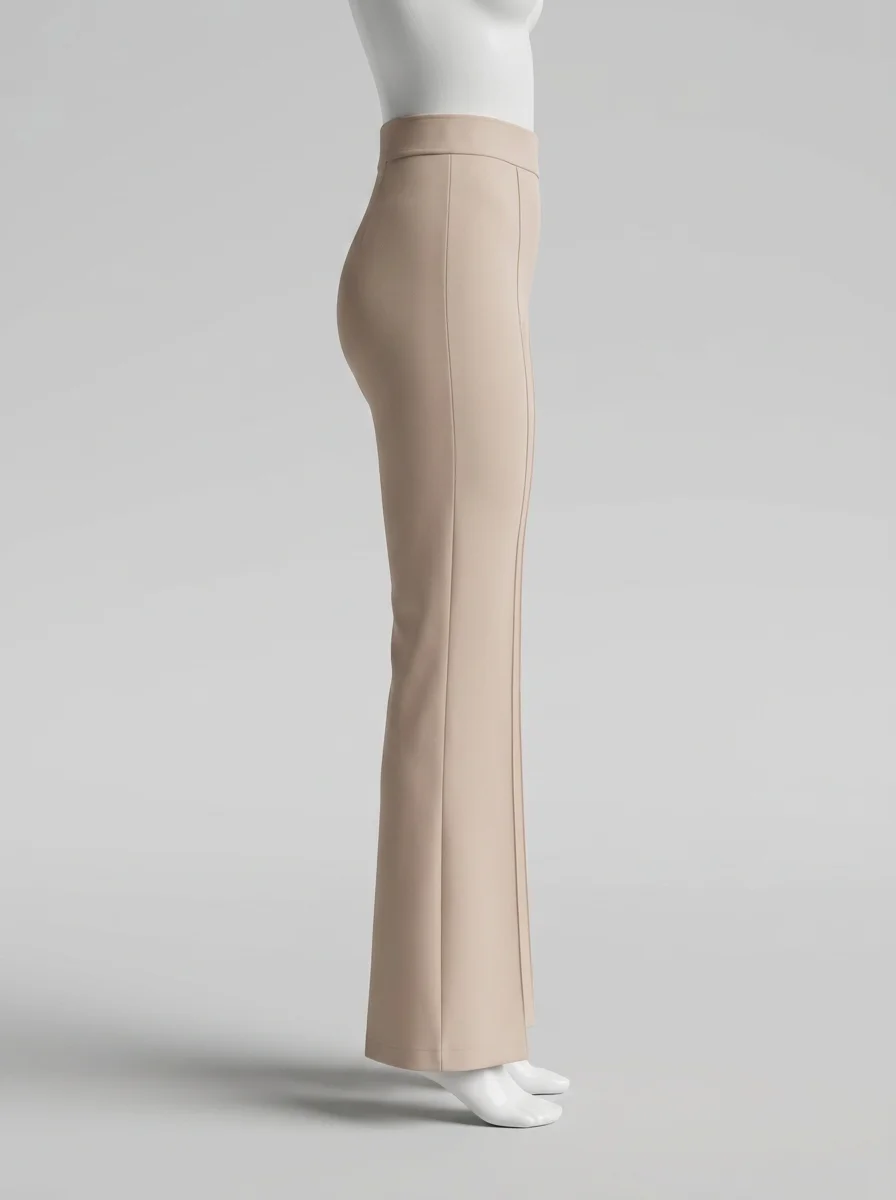 Pantalon plissé évasé slim bureau élégant femme - Vue 5 - Pantalon plissé
