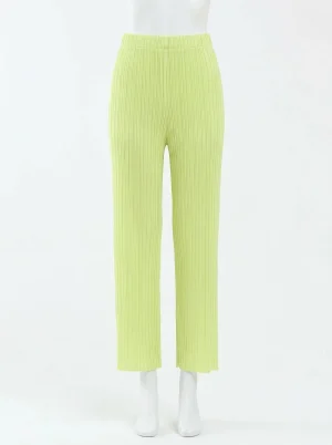 Pantalon plissé taille haute coupe droite élégant femme - Vue 1 - Pantalon plissé